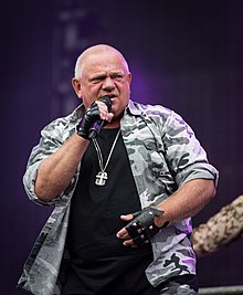 Dirkschneider performing with U.D.O. in 2015