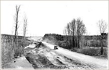 La intersección de la US 95 a principios de la década de 1920