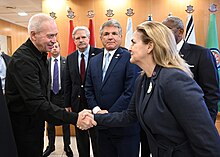 Dean with Israeli Defense Minister Yoav Galant in Israel, November 12, 2023 United States Congressional Delegation visit to Israel on November 12, 2023 - 27.jpg