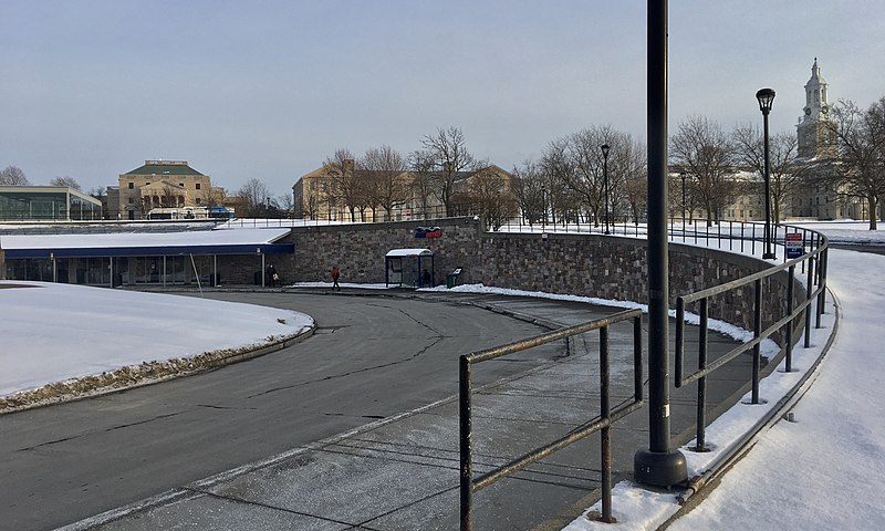 File:University Metro Rail Station exterior & bus loop, Buffalo, New York - 20210214 - 02.jpg