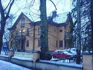 Villa Friden i november 2007, sedd från gatan