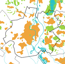 Kartenansicht der Stadt Racibórz