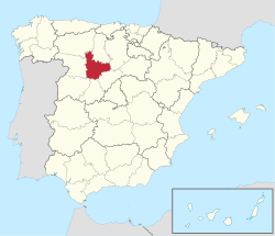 Provincia di Valladolid - Localizzazione