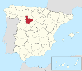 Kart over Valladolid