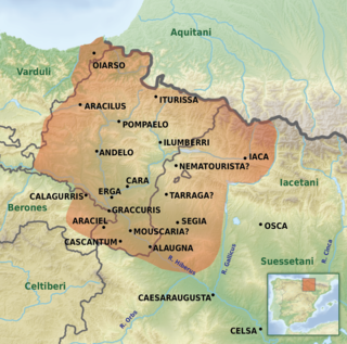 <span class="mw-page-title-main">Vascones</span> Pre-Roman tribe, namesake ancestors of the Basques