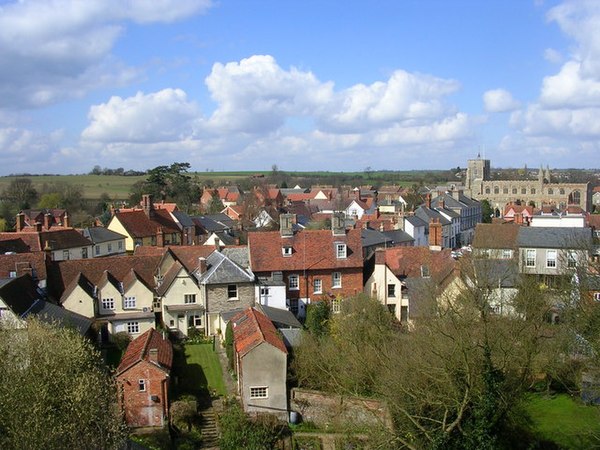 View over Clare from castle motte