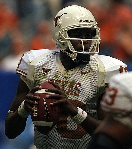 Young during the 2005 Big XII Championship game