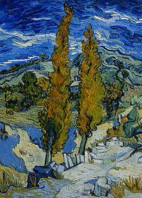 Vincent van Gogh - Saint-Rémy.jpg'deki Peupliers