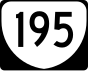 Markierung der State Route 195
