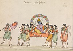Vishnu Riding a Palanquin Composed of Female Attendants.jpg