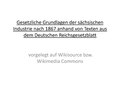 Andreas Wagner: Gesetzliche Grundlagen der sächsischen Industrie nach 1867 anhand von Texten aus dem Deutschen Reichsgesetzblatt, 2023