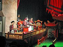 Cheo orchestra accompanies the performance of water puppetry Water Puppet Theatre Vietnam(1).jpg