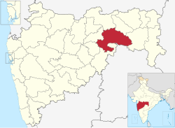 Location of Yavatmal district in ಮಹಾರಾಷ್ಟ್ರ