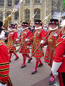 Yeomen of the Guard with partisans Yeomen of the Guard.JPG