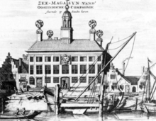Das Seemagazin in Delfshaven um 1672