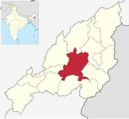 District de Zunheboto - Carte