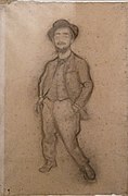 Portrait de Toulouse-Lautrec by Louis Anquetin in Musée Toulouse-Lautrec Albi