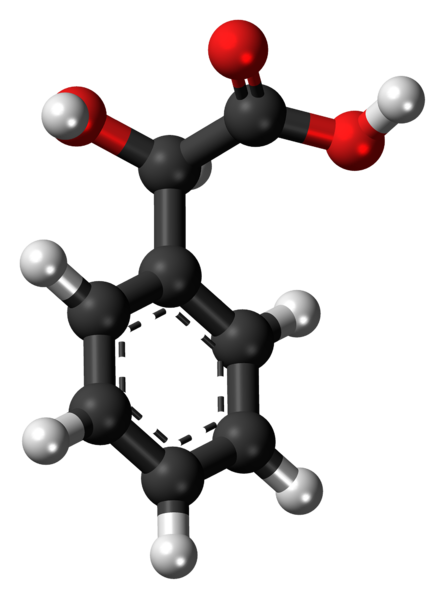 File:(R)-Mandelic acid molecule ball.png