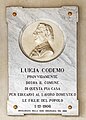 Commemorative plaque for Luigia Codemo in Treviso → Works of art/Statues, monuments and plaques