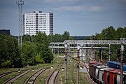 English: Šabany railway station. Minsk, Belarus Беларуская: Станцыя Шабаны. Мінск, Беларусь Русский: Станция Шабаны. Минск, Беларусь