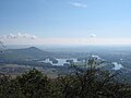 Čeština: Žernosecké jezero z Kybičky. Okres Litoměřice, Česká republika. English: Žernosecké jezero (Lake) from Kybička Hill, Litoměřice District, Czech Republic.