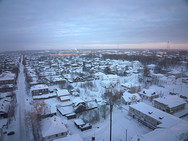 Восточная часть Белозерска, снятая петрозаводчанами