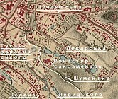 Фрагмент мапи Львова 1783 року