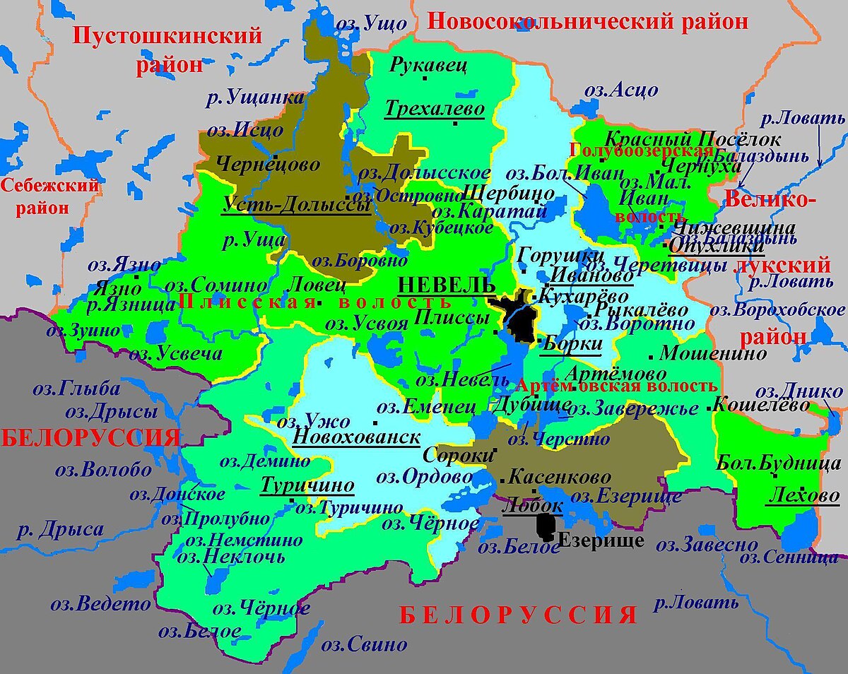 Псковская область с кем граничит карта