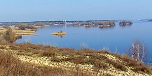 Піщані кучугури на околиці села Лисогірка