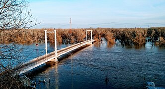 Разлив реки Урал в Оренбурге. 13 апреля