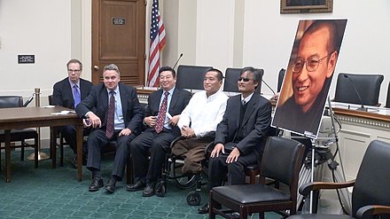 Smith called for the release of China's jailed Nobel Peace Prize laureate Liu Xiaobo, December 2015