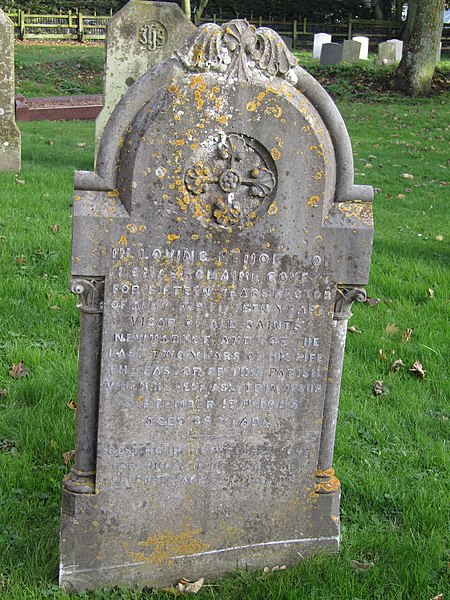 File:-2019-11-13 Headstone of Thomas Romaine Govett, died September 17 1885, Age 69, Trimingham churchyard.JPG