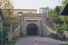 Entrance area of ​​the train station