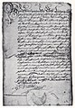 Urkunde über Grenzstreitschlichtung von 1688 (Scan 2013)