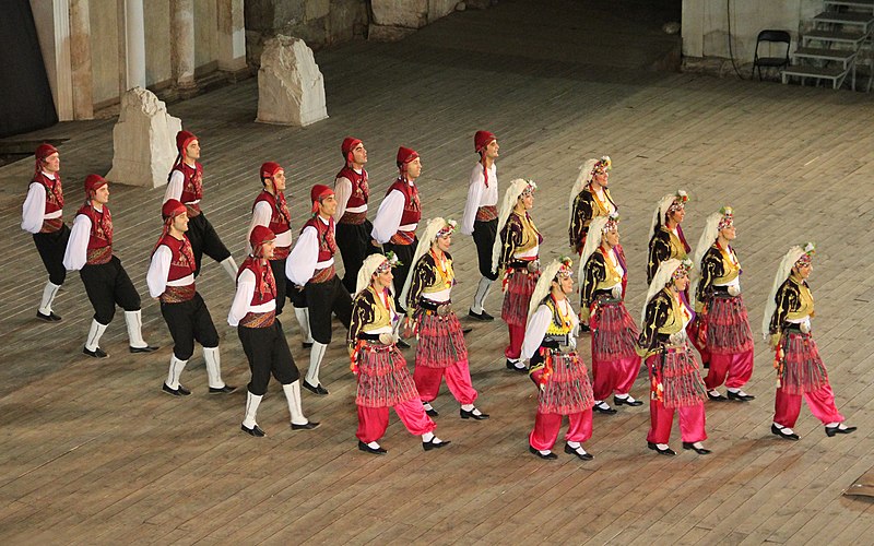 File:18th International Folklore Festival 2012, Plovdiv (Bulgaria) - Turkish dance group 27.jpg