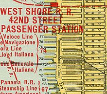 Freight yards and tracks of the West Side (27th to 43rd Streets) 1918 NYCRR Manhattan crop 27-43rd Streets West.jpg