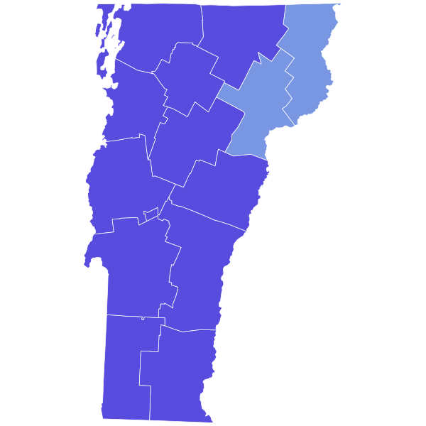 File:1992 Vermont gubernatorial election results map by county.svg