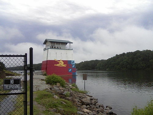 Lake Lanier in 2010. For the 1996 Summer Olympics in neighboring Atlanta, the venue hosted the canoe sprint events.