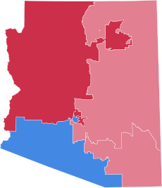 1998 Arizona United States House of Representatives election by Congressional District.svg