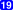 19 weiß, blau abgerundetes Rechteck.svg