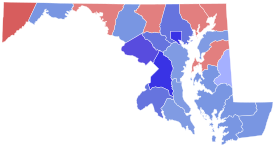 2004 United States Senate election in Maryland results map by county.svg