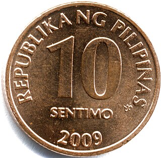 Philippine ten-centavo coin