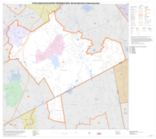 Map of Massachusetts House of Representatives' 8th Norfolk district, 2013. Based on the 2010 United States census. 2013 map 8th Norfolk district Massachusetts House of Representatives DC10SLDL25164 001.png