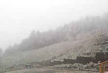 Snowfalls at Xiang-Yang, Taitung County in January 2016 East Asia cold wave 2016-01 Xiang-Yang snowfalls.jpg