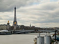 * Nomination Pont Alexandre-III and Eiffel Tower, Paris, France. --ComputerHotline 07:20, 29 February 2016 (UTC) * Decline wrong focus (on the mooring) plus too much motion shake of the boats. --Cccefalon 08:09, 29 February 2016 (UTC)