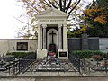 * Nomination Grave of Familie Kickinger at Hauptfriedhof St. Pölten. --GT1976 12:02, 22 May 2018 (UTC) * Decline  Oppose Too big overexposed area, purple CA, lack of vertical perspective correction --Poco a poco 18:23, 22 May 2018 (UTC)