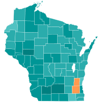 General county results
Evers
50-60%
60-70%
70-80%
80-90%
Holtz
50-60% 2017 Wisconsin Superintendent of Public Instruction election results map by county.svg