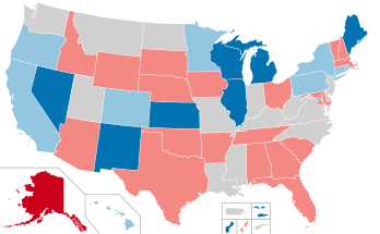 2018 United States gubernatorial elections results map.svg