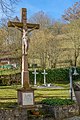 Deutsch: Kruzifix bei der katholischen Kirche St. Martin im Mulfinger Ortsteil Ailringen.