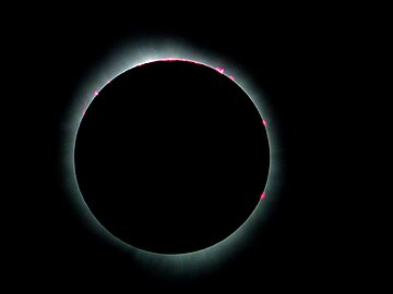 Totality as seen from Speedway, Indiana.